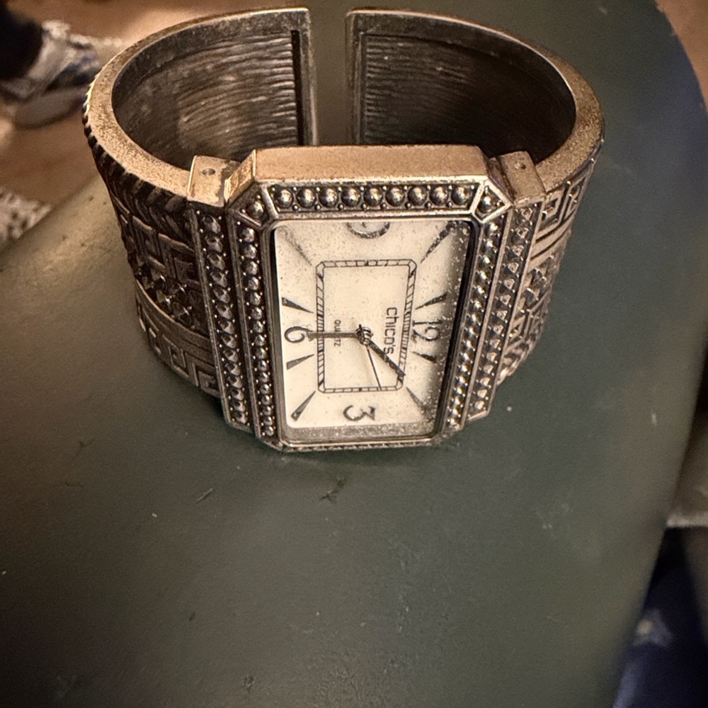 Chico's Silver Geometric Watch